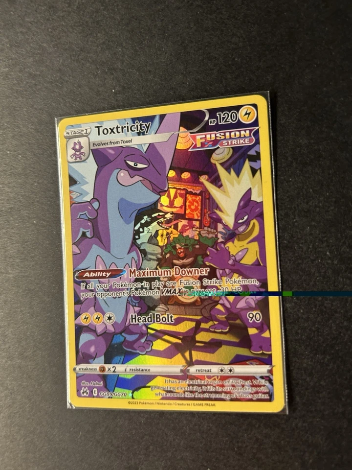 Pokemon Karte Toxtricity Riffex Zenit der Könige illustration Rare GG09/GG70 - Bild 2 von 4