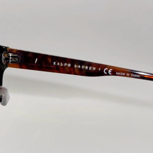 NEW Men's Y2K Ralph Lauren Plastic Sunglasses Polo 4053 Green Tortoise 54/17/140 - Picture 9 of 10