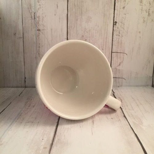 STARBUCKS 2007 Red White Footed Mug Peppermint Candy Cane Design Gift for Her Te - Picture 5 of 6