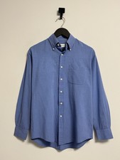 Yves Saint Laurent Button Up Shirt YSL Luxury Size 38/15 Men’s Blue