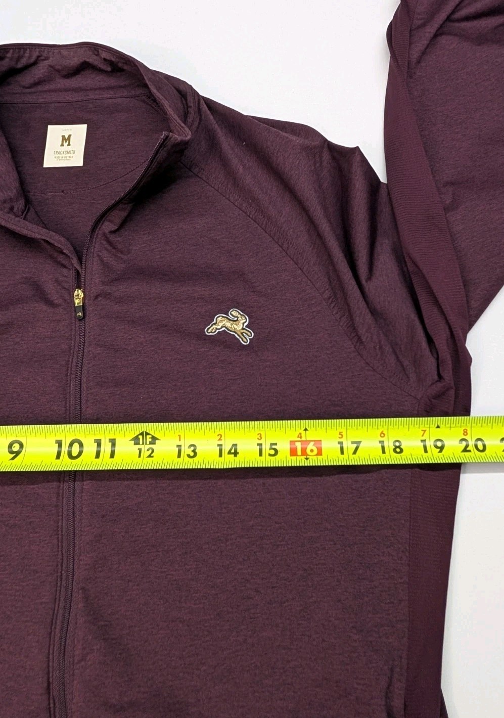 Tracksmith Session Full Zip Men's Medium Maroon L… - image 10