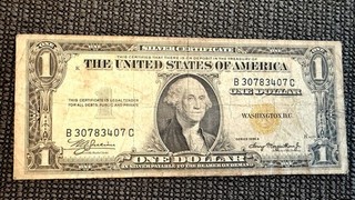 1935a $1 dollar bill yellow seal North Africa Emergency VF Note