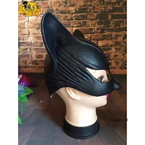 Cat Women Face Latex Mask Cosplay Batman Catwomen Costume Props Halloween Party - Picture 6 of 11