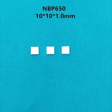 10x10x1.0mm 650nm red light transmission through narrowband filter NBP650