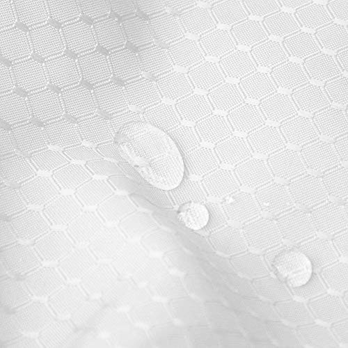 Long Fabric Shower Curtain 72 x 78 Inch, 72"W x 78"L (Pack of 1) White - Picture 6 of 7