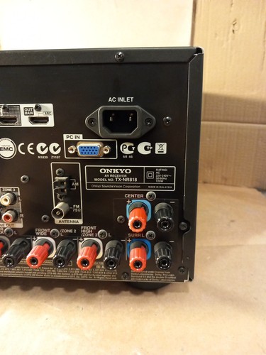 Onkyo TX NR818 7.2 Channel 135 Watt Receiver + REMOTE - Picture 17 of 24