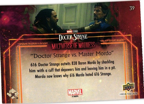 2023 DOCTOR STRANGE IN THE MULTIVERSE OF MADNESS SPELL PARALLEL #39 VS MASTER MO - Picture 2 of 2