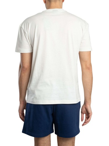 EA7 Men's Logo T-Shirt, White - Picture 3 of 6