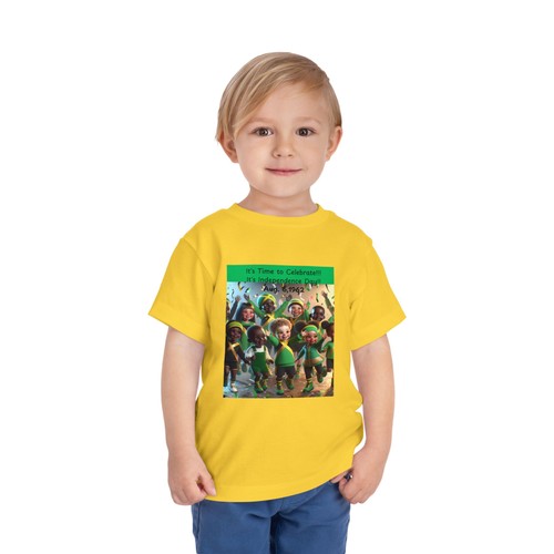 Toddler Short Sleeve "Jamaica Independence Day Vibes - Kids T-Shirt" - Picture 12 of 21