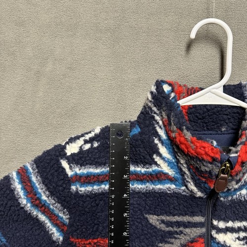 Ariat Jacke Damen XS blau rot Fleece Chimayo Jacke Azteken durchgehender Reißverschluss Western gebraucht, in einwandfreiem Zustand - Bild 10 von 11