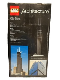 LEGO Architecture Willis Tower Chicago, Illinois USA 21000 69 Pieces