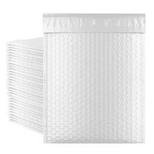 White Poly Bubble Mailers 5 x 9 - 1500 Waterproof Padded Envelopes