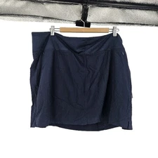 Athleta Soho Skort Navy Semi Fitted Mid Rise Athletic Tennis Golf NWT Size 20
