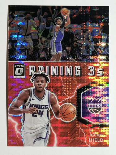Donruss Optic Raining 3s Red Pulsar #7 Buddy Hield 2021-22 - Imagen 1 de 2