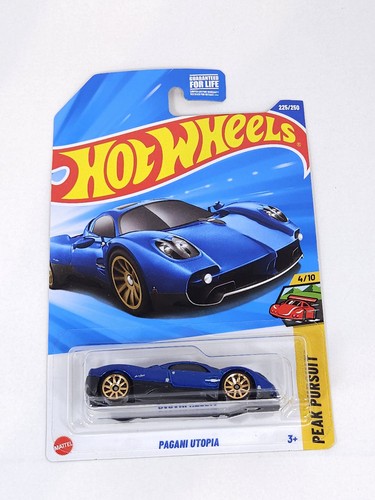 Hot Wheels Pagani Utopia Blue Peak Pursuit 4/10 225/250 ruedas doradas selladas - Imagen 7 de 8