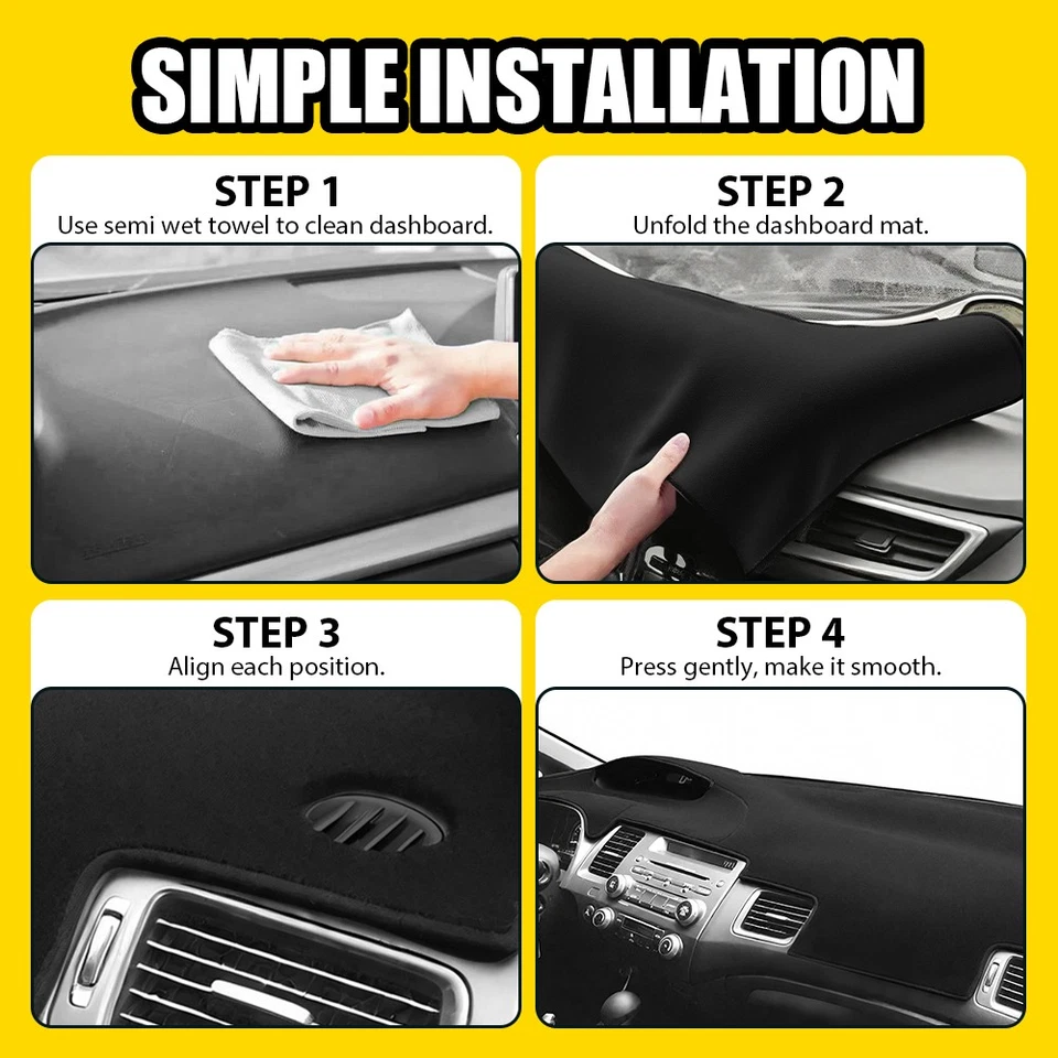 Cubierta de tablero de instrumentos para Acura CSX Honda Civic sedán de 4 puertas 2006 2007-2011 EE. UU. Foto 4 de 4