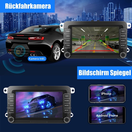 Carplay Autoradio DAB+ Android 13 GPS Kam MIK Für VW GOLF 5 PASSAT Touran Caddy - Bild 12 von 16