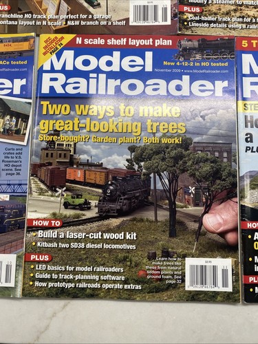 Model Railroader 2009 Magazine Lot of 7 Issues  Trains, Models, DIY - Picture 7 of 8