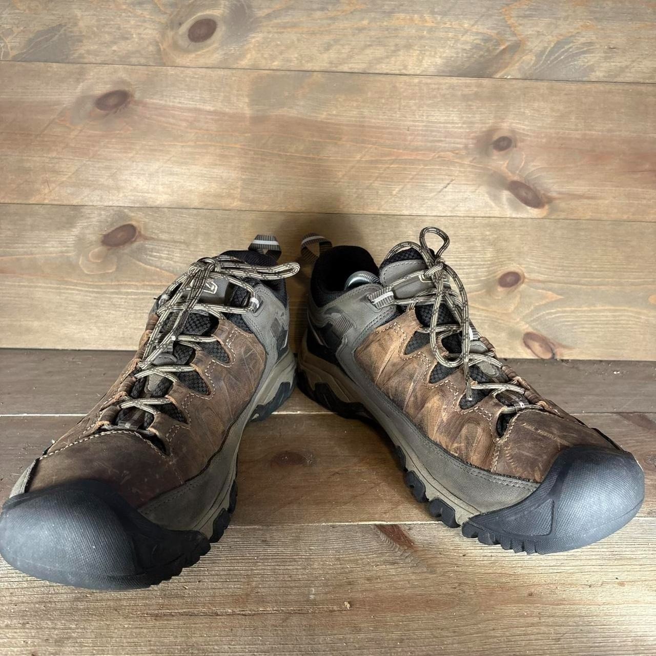 scarpe keen targhee III uomo taglia 13 pelle marrone impermeabili sneakers trekking