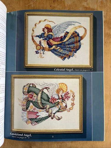 Angels Six Heavenly Designs Cross Stitch Patterns~School of Needlework EXCELLENT - Picture 3 of 6