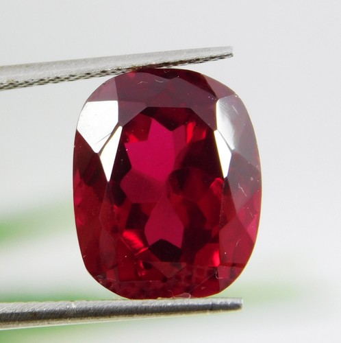 Zertifizierter 9,75 ct natürlicher Mosambik blutroter Rubin Kissenschliff loser Edelstein - Bild 3 von 9