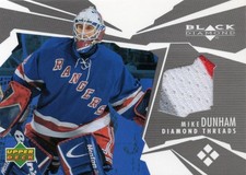 2003-04 Black Diamond Threads #DTDU Mike Dunham 3 COLOR