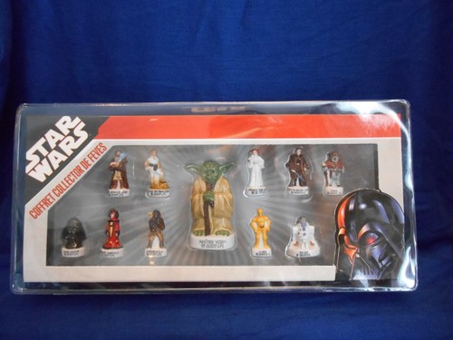 STAR WARS Set of 11 Mini FRENCH PORCELAIN FEVES Figures Boxed Display Figurines - Picture 2 of 9