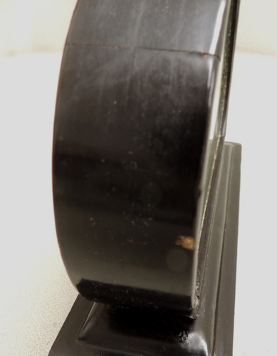 Vintage Oval Chinese Cork Diorama w/ Pagoda, Cranes, Trees 8” x 6” Flaws - Picture 10 of 16