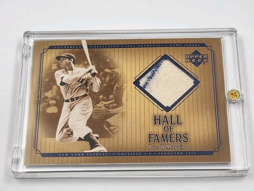 2001 Upper Deck Hall of Famers Joe DiMaggio Jersey Card J-JD with pinstripe - Picture 16 of 16
