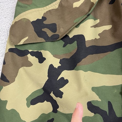 US Military Army Cold Weather Woodland Camo Trousers Adult Large Short Distress - Picture 15 of 24