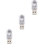  Set of 3 Car Atmosphere Decorative Lamp Led Interior Lights Bulbs