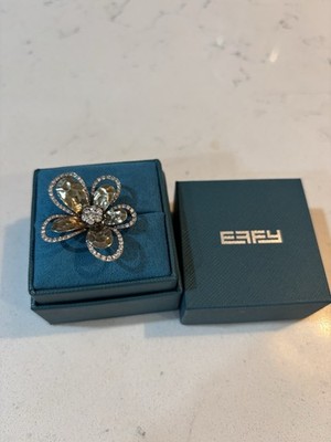EFFY 1.25cts Diamond 14K Gold D'Oro Collection Cocktail Ring 8.7Gr $5000 NR