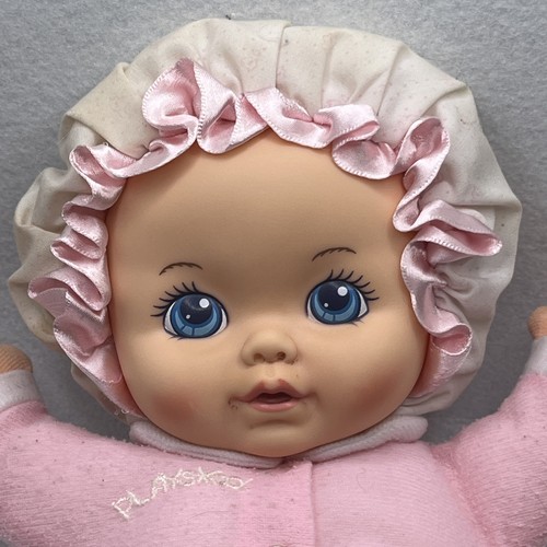 Vintage 1990er Playskool My Very Soft Baby Pink Puppe 10 Zoll Plüsch Quietscher funktioniert - Bild 3 von 7