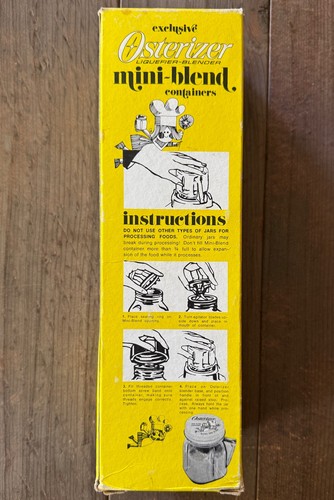 OSTERIZER Mini-Blend Containers Blender Vintage With Box, NOS - Bild 7 von 12