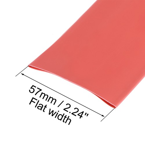 Schrumpfschlauch 35 mm Durchmesser 57 mm flach Breite 2:1 Geschwindigkeit 1 m - rot - Bild 3 von 6