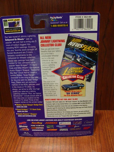 Johnny Lightning 1/64 Die Cast : Austin Powers Shaguar Bonus ShowCard - Picture 4 of 4
