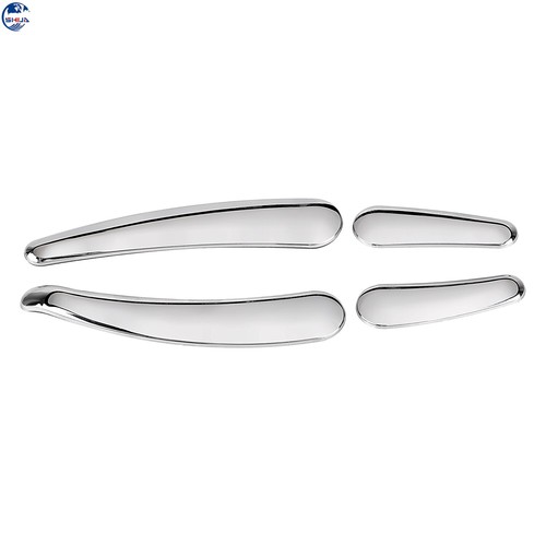 Chrome 4 Pieces Curved Swingarm Frame Inserts Fit For Harley Softail 2008-2017 - Foto 6 di 10