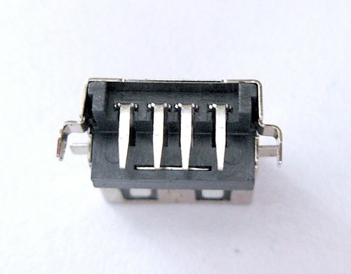 2x Connecteur à souder USB type A femelle -Female USB type A connector to solder - Foto 2 di 12