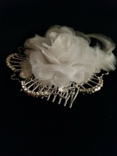 Rhinestone Tiara Crown Princess Pearl Women Girl Bridal Birthday Wedding Comb