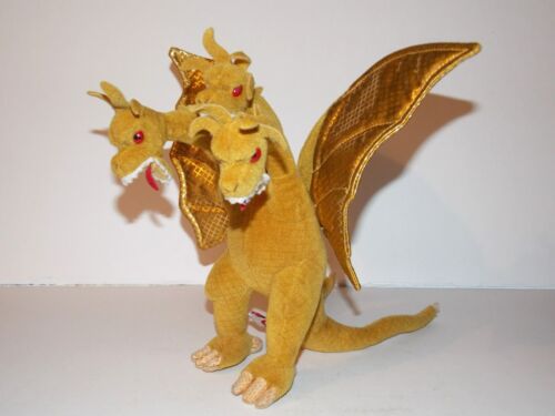 Godzilla King Ghidorah Plüsch 3 Kopf Drache Gold Ty Beanie Japan Classic 2001 - Bild 3 von 18