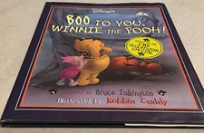 Boo To You Disney book Winnie the Pooh Hardcover Book DustJacket Colorful Photos