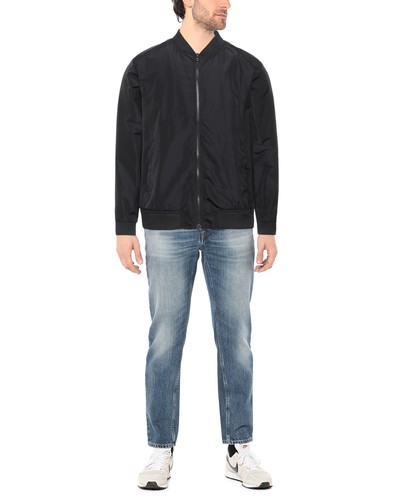RRP€310 BOLONGARO TREVOR Techno Fabric Bomber Jacket Size XL Black Lined Coated - Picture 2 of 5