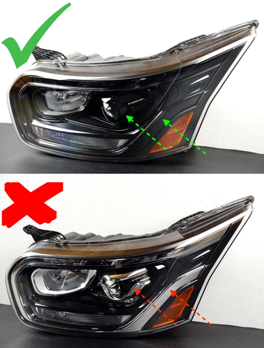 Perfect! 2020-2025 Ford Transit Bi-Xenon HID LED Headlight Left Driver Black OEM - Picture 2 of 14