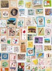 @@@JAPAN  1000  w/LARGE COMMEMORATIVE STAMPS  / ON PAPER