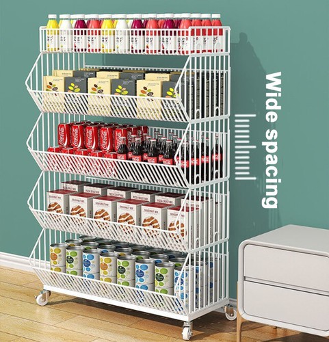 5 Tier Market Wire Grid Retail Display Shelf Merchandise Display Rack Stand - Picture 9 of 11