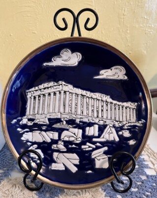 ヴィンテージTassoulisギリシャ セラミック製壁掛けプレート