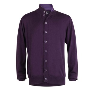 Travers À Werth Cardigan Manches Purple Bouton Peter Longues qASdwXAx