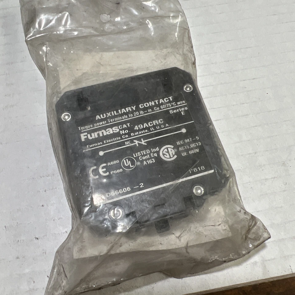 Siemens Furnas 49ACRC 30-60A Series E Auxiliary Contact Kit - Image 3 of 3