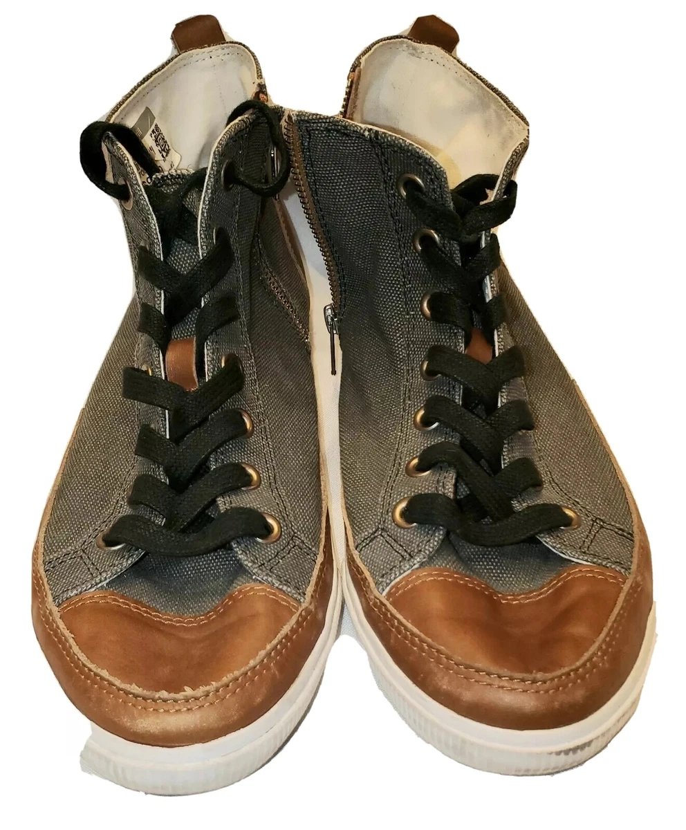 Burnetie High Top Men s Sneaker Size 10 Charcoal Gray Brown