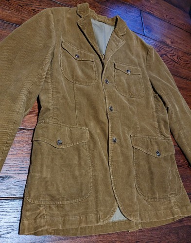 Polo Ralph Lauren Herren Country Jacke Blazer Deep Khaki Braun Cord Gr. 42R - Bild 6 von 23